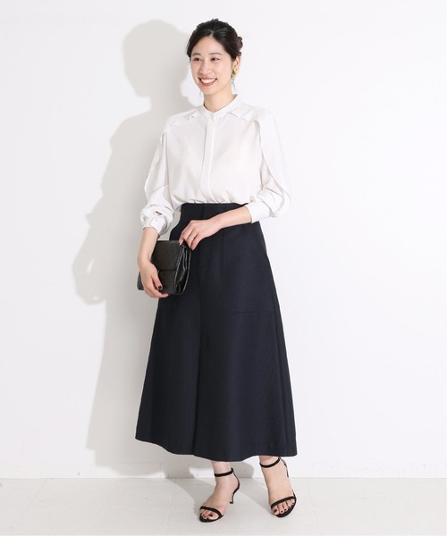 「VERMEIL par iena」 長袖ブラウス 36 ホワイト レディース_画像7