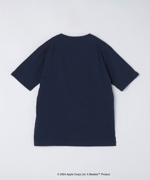 「SHIPS」 半袖Tシャツ「TheBeatlesコラボ」 LARGE ネイビー メンズ_画像5