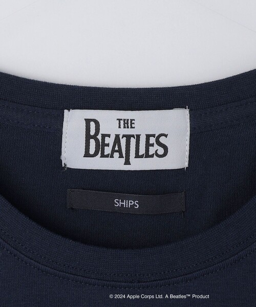 「SHIPS」 半袖Tシャツ「TheBeatlesコラボ」 LARGE ネイビー メンズ_画像9
