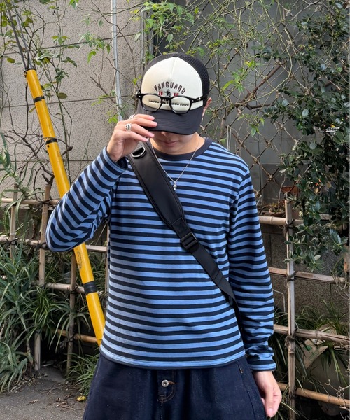 ADAMASTE tシャツ L/S Border Tee - ロングスリーブボーダーT メンズ