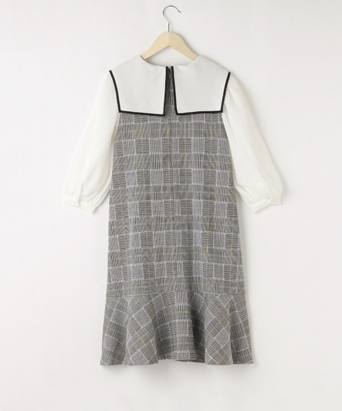「pom ponette junior」 「KIDS」ドッキングワンピース L グレー キッズ_画像8