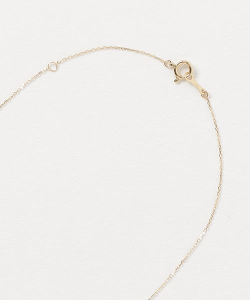 ネックレス K18ダイヤバーネックレス レディースの画像