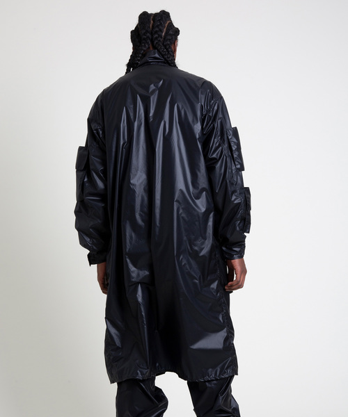 SCIENCE LONDON ブラック ナイロンジャケット M L.A. ROXX ナイロンジャケット THE BLACK NYLON M-65 TRENCH メンズ