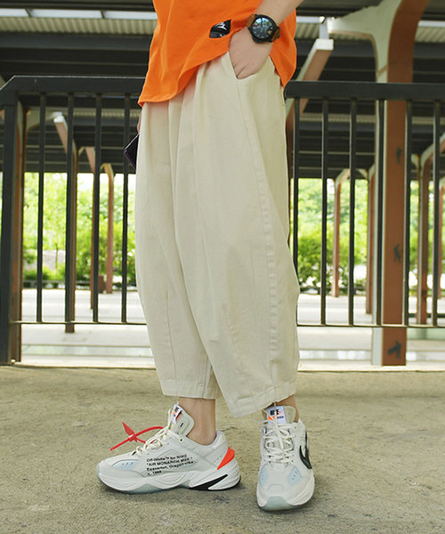 【WV PROJECT】★男女兼用★25SS メロウバルーンコットンパンツ Jih Nunc パンツ mp12051- トロピカルバルーンパンツ メンズ