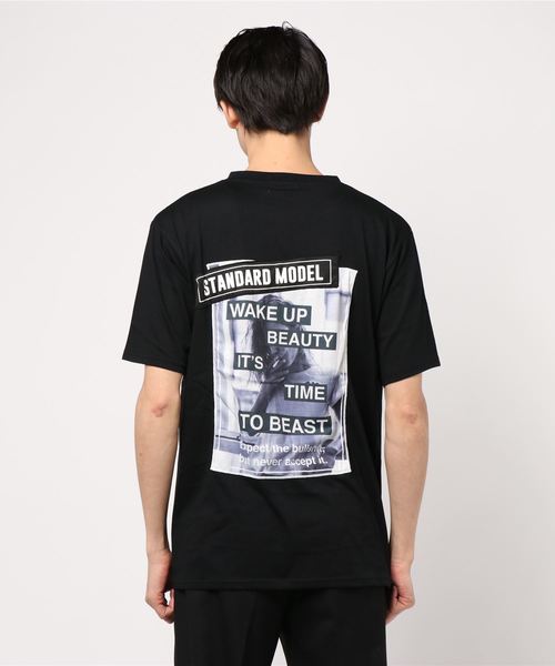 韓国 ストリート Tシャツ ロゴ プリント STYLEBLOCK tシャツ 韓国ストリートロゴエンボスプリントビッグ