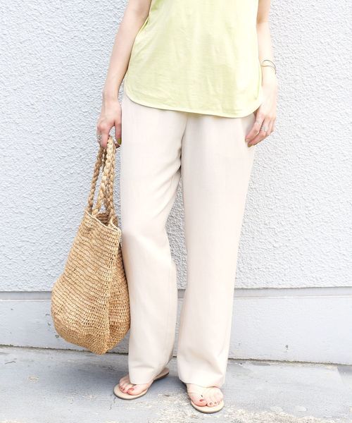 なので パンツ Paypayモール店 通販 Paypayモール リネンミックスイージーパンツ Beige Zozotown により Www Blaskogabyggd Is