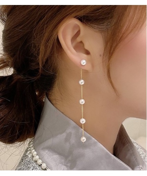 LACーVERT ピアス パールドロップピアス レディース : ZOZOTOWN Yahoo