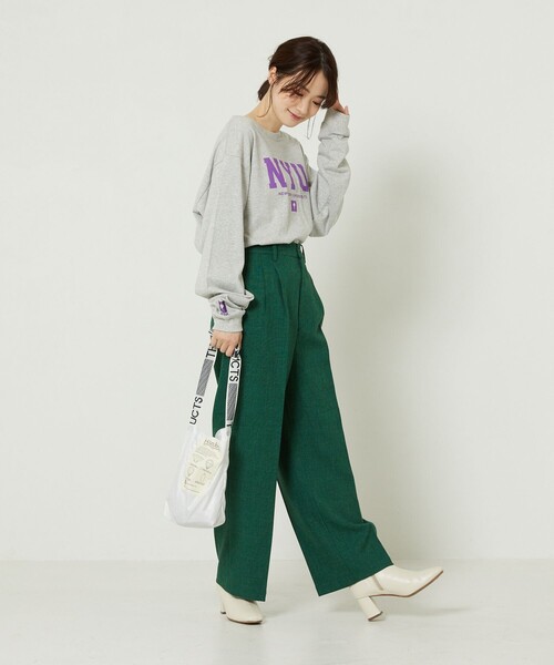 パンツ ウーリータックワイドパンツ|ZOZOTOWN |12