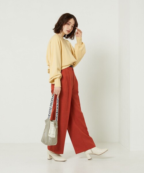 パンツ ウーリータックワイドパンツ|ZOZOTOWN |19