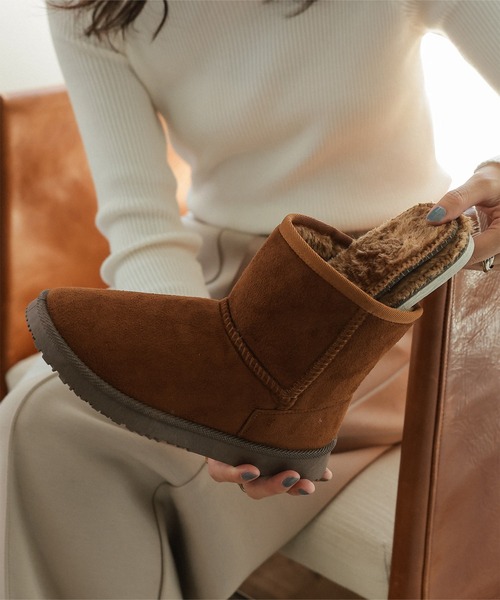 KOBE LETTUCE（神戸レタス） ブーツ ショート丈ムートンブーツ