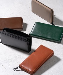 MURA（ムラ） 財布 ラウンドファスナー ゴートレザー スキミング防止