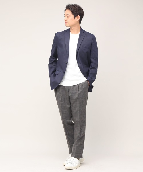 【新品 Lサイズ】麻 リネン100% イネス ユニクロ テーラード ジャケット UNIQLO - 【新品】麻100% ユニクロ イネス リネンテーラードジャケット