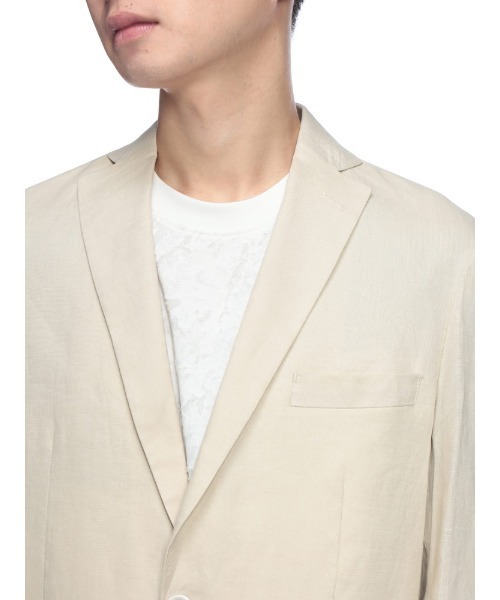 【新品 Lサイズ】麻 リネン100% イネス ユニクロ テーラード ジャケット UNIQLO - 【新品】麻100% ユニクロ イネス リネンテーラードジャケット