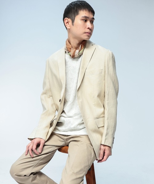 ジャケット テーラードジャケット 「WEB限定」 麻100％ リネン