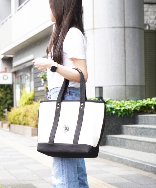 U.S. POLO ASSN.（ユーエスポロアッスン） トートバッグ キャンバス