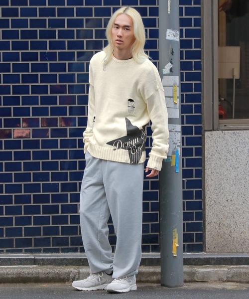 Cavish ニット セーター 「UNISEX」CAVISH／ダメージスター