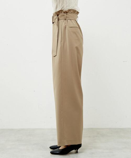 専用martinique マルティニーク ハイウェスト　カーゴパンツ　ベルト付き martinique（マルティニーク） パンツ ベルトつきタックパンツ