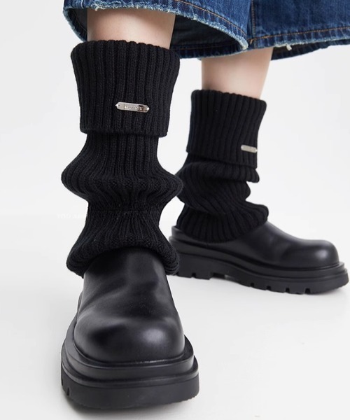 レッグウォーマー METAL POINT KNIT LEG WARMER レディース : ZOZOTOWN