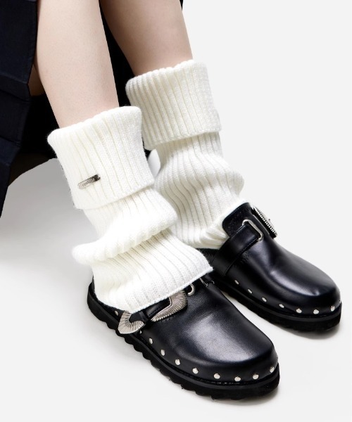 レッグウォーマー METAL POINT KNIT LEG WARMER レディース : ZOZOTOWN