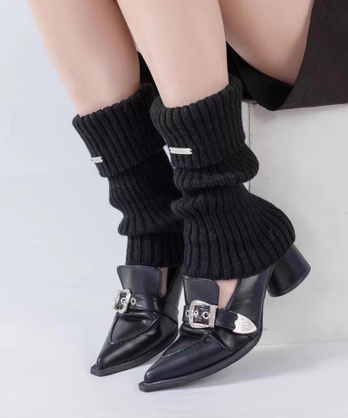 レッグウォーマー METAL POINT KNIT LEG WARMER レディース : ZOZOTOWN