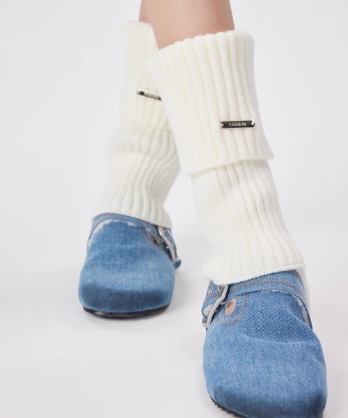レッグウォーマー METAL POINT KNIT LEG WARMER レディース : ZOZOTOWN
