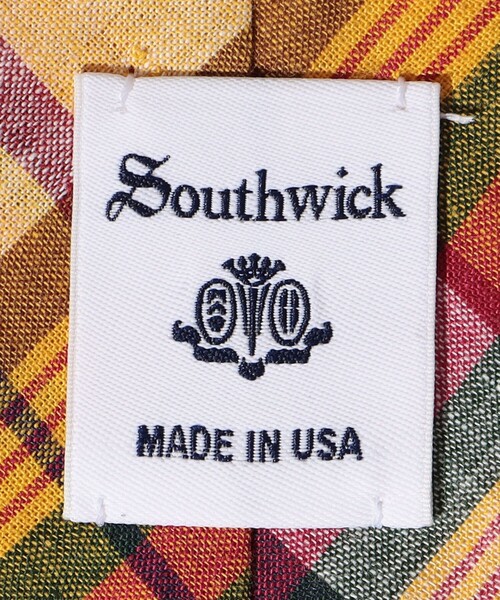 ネクタイ Southwick: USA マドラスチェック : ZOZOTOWN Yahoo!店