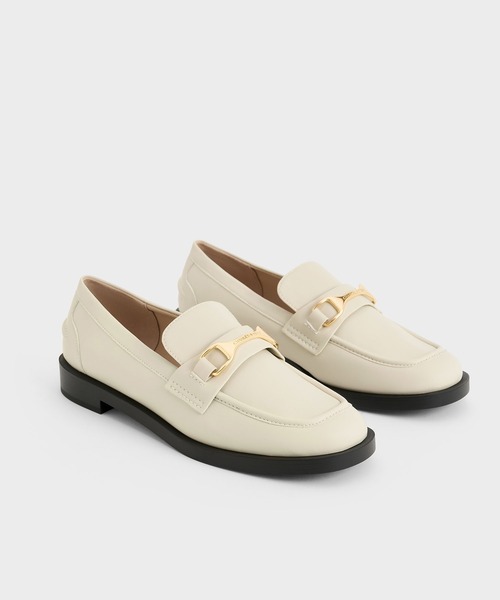 CHARLES＆KEITH　ローファー CHARLES ＆ KEITH（チャールズ&キース） ローファー アーモンドトゥ