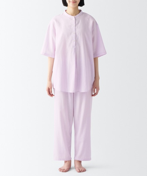 無印良品（MUJI） パジャマ ルームウェア 婦人 脇に縫い目のない 薄手