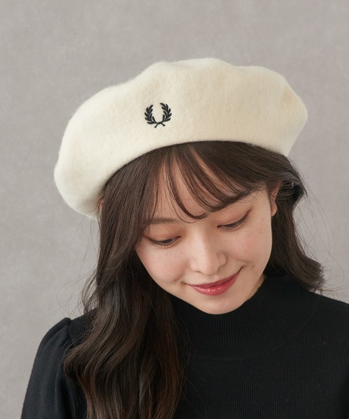 FRED PERRY（フレッドペリー） 帽子 ベレー帽 「FRED PERRY」BERET