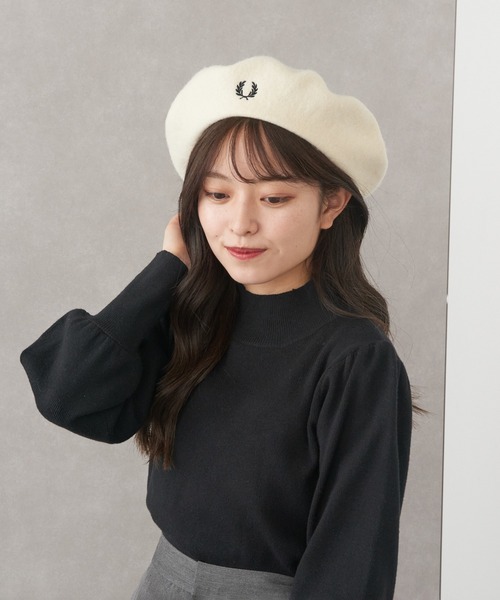 FRED PERRY（フレッドペリー） 帽子 ベレー帽 「FRED PERRY」BERET
