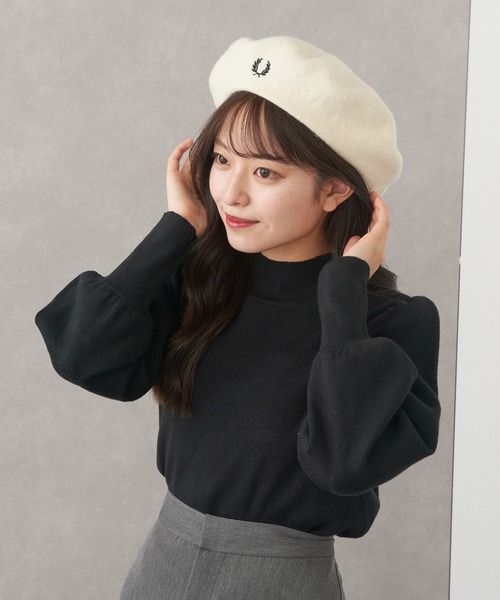 FRED PERRY（フレッドペリー） 帽子 ベレー帽 「FRED PERRY」BERET