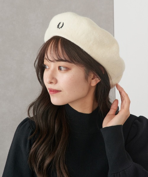 FRED PERRY（フレッドペリー） 帽子 ベレー帽 「FRED PERRY」BERET