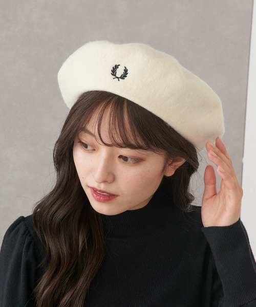 FRED PERRY（フレッドペリー） 帽子 ベレー帽 「FRED PERRY」BERET