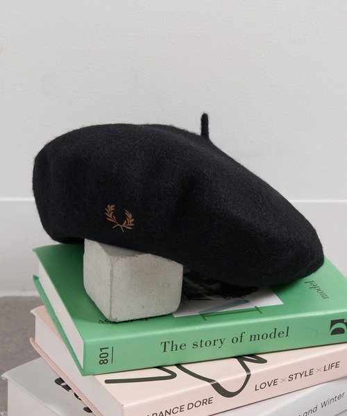 FRED PERRY（フレッドペリー） 帽子 ベレー帽 「FRED PERRY」BERET
