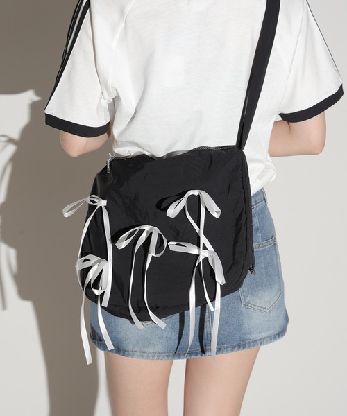 Chick ショルダーバッグ バッグ Ribbon Nylon Shoulder Bag
