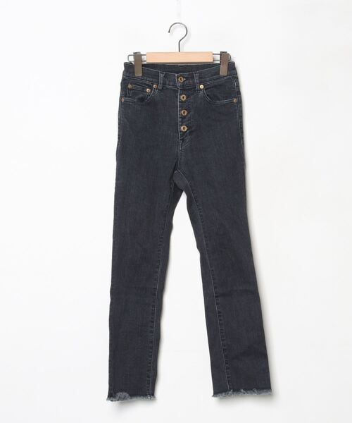 Spick & Span」 スキニーデニムパンツ 34 ブラック レディース 