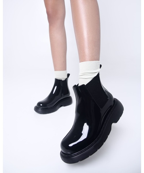 Melissa メリッサ 厚底 ラバー ブーツ　24cm Melissa（ファッション） ブーツ MELISSA STEP BOOT AD