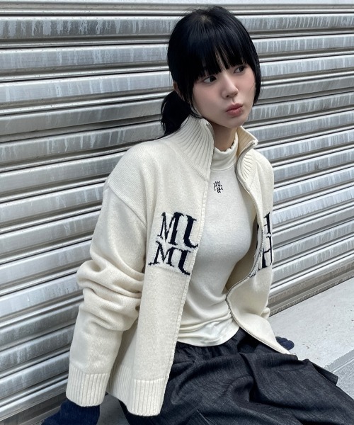 パーカー A'GEM/9 × .kom 「muah muah/ムーアムーア」 LAMBSWOOL