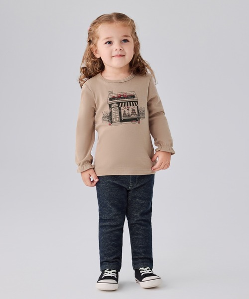 Combi mini tシャツ フライス長袖ガーリートップス（スイーツショップ