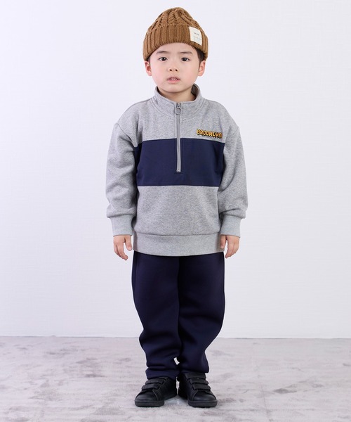 DILASH（ディラッシュ） トレーナー 配色ハーフジップトレーナー