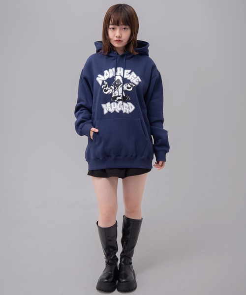 パーカー 「mahagrid/マハグリッド」 NOWHERE DJ HOODIE/ノーウェアー DJ フーディー レディース メンズ MAHAGRID パーカー 「mahagrid/マハグリッド」 NOWHERE DJ