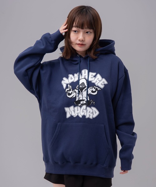 パーカー 「mahagrid/マハグリッド」 NOWHERE DJ HOODIE/ノーウェアー DJ フーディー レディース メンズ MAHAGRID パーカー 「mahagrid/マハグリッド」 NOWHERE DJ
