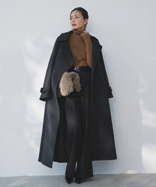 anuans ニット セーター カシミヤブレンドフィットリブニット anuans ニット セーター カシミヤブレンドフィットリブニット