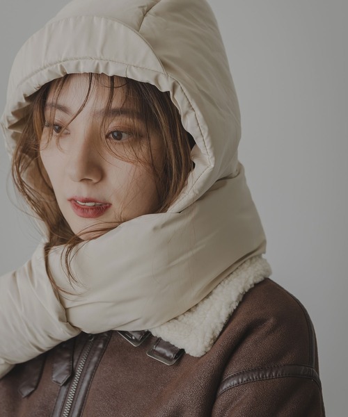 rectangle（レクタングル） キャップ 帽子 ダウンマフラーキャップ