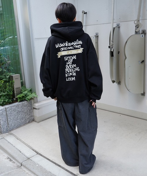 新品美品　MARK GONZALES バックプリントジャケット　ブラック　秋 Mark Gonzales マークゴンザレス MARK GONZALES ARTWORK