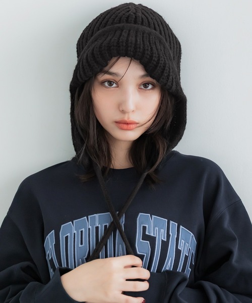 coca（コカ） ニット帽 ニットキャップ レディース ニットフライト