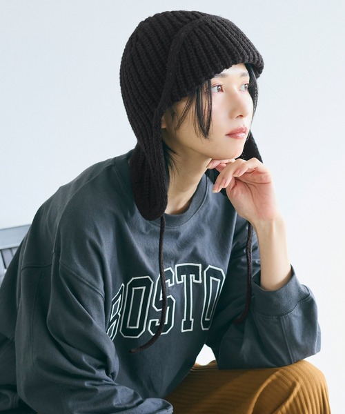 coca（コカ） ニット帽 ニットキャップ ニットフライトキャップ