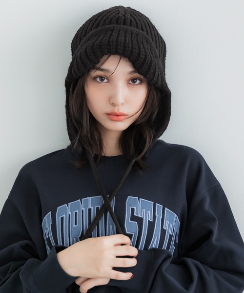 coca（コカ） ニット帽 ニットキャップ ニットフライトキャップ