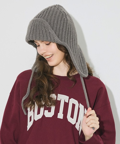 coca（コカ） ニット帽 ニットキャップ ニットフライトキャップ