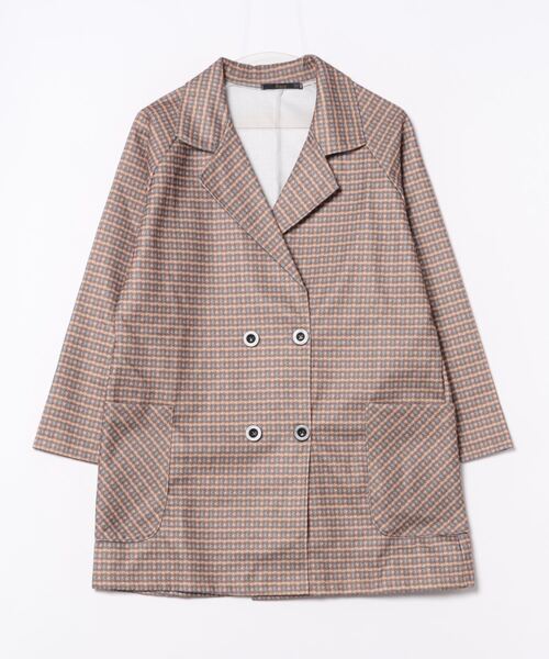 稀代の好配色チェック！ PINKHOUSE♡ ヴィンテージ テーラードジャケット クラシカルチェック柄ウール調テーラードジャケット - ベルーナ【公式】